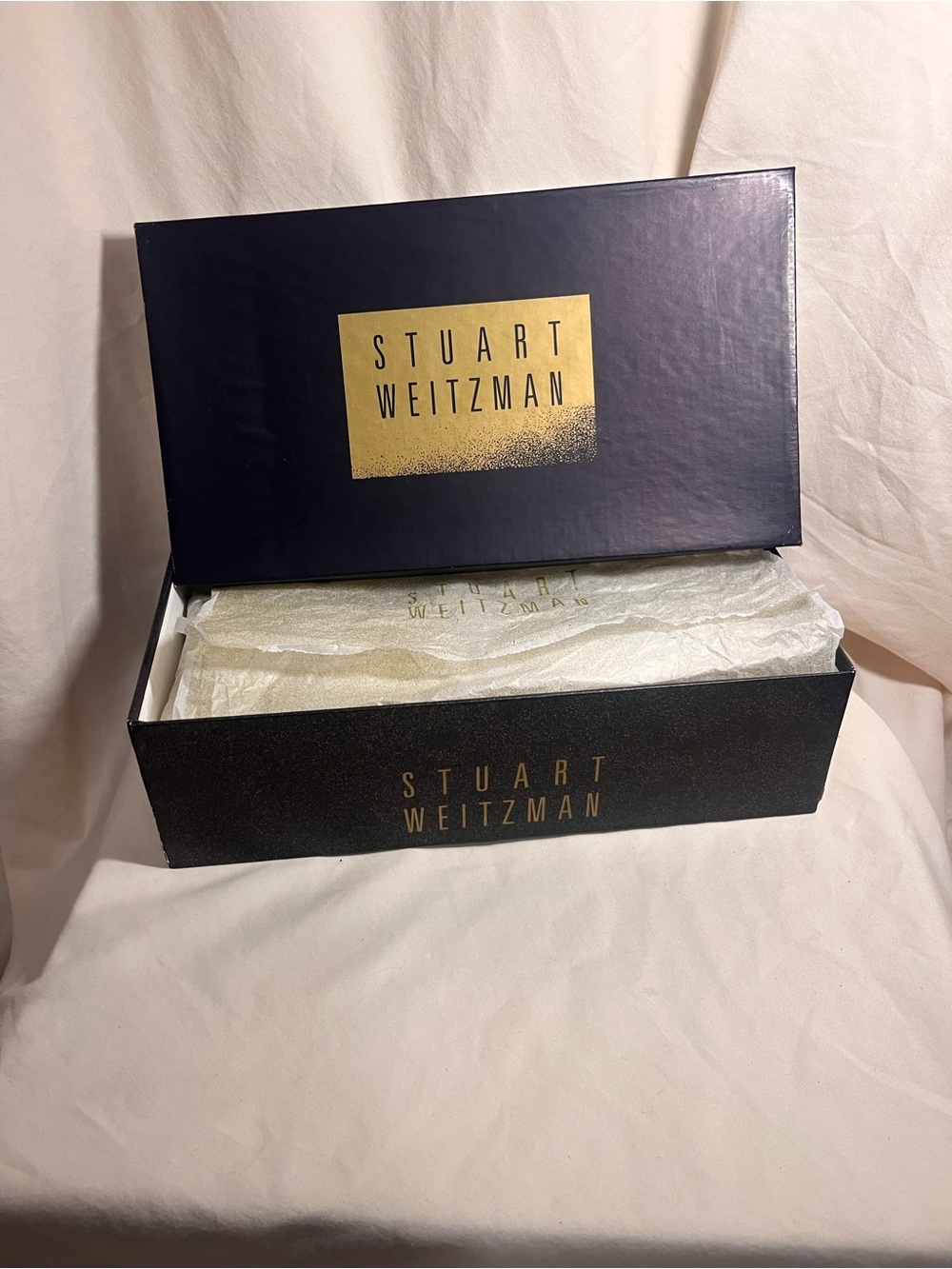 Stuart Weitzman Satin Woven Bow Ballet Flats | Style STRINGALONG | Original Box - Picture 10 of 10